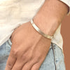 Sleek Men’s Bracelet - 925 Sterling Silver, 23g