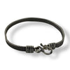 Textured Mesh Men’s Bracelet - 925 Sterling Silver, 18g, Contemporary Slim