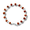 Rudraksha Shiva Blessing Silver Bracelet – 6.6g Spiritual Energy for All