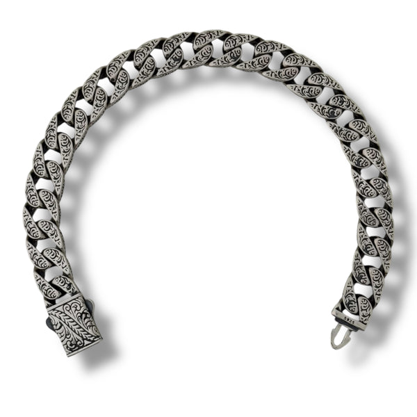 Turkish Men’s Bracelet - 43.6g Heavy Imported Silver