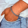 Men’s Bracelet - 925 Sterling Silver, 27.5g, Woven Chain