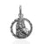Krishna Round Pendant – 925 Sterling Silver, Oxidized, 20×28 mm | Rudra Craft