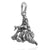 Krishna Sitting with Cow, Playing Flute Pendant, Oxidized 925 Sterling Silver, 28mm x 18mm | Rudra Craft