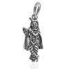 Standing Krishna Pendant, Playing Flute, Oxidized 925 Sterling Silver, 30mm x 11mm | Rudra Craft