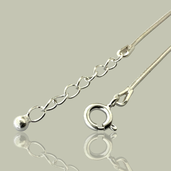 Snake Chain Ball Payal – 925 Silver Anklet, 8g (Girls, Lightweight, Daily Wear)