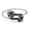 Thai Flower Kada – Imported 925 Silver Adjustable Bracelet, 12.4g