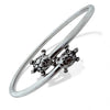 Turtle Kada – 925 Silver Adjustable Bracelet, 13g, Dual Turtle Motif