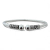 Round Ball Kada – 925 Silver Adjustable Bracelet, 12.5g