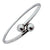 Round Ball Kada – 925 Silver Adjustable Bracelet, 11.9g