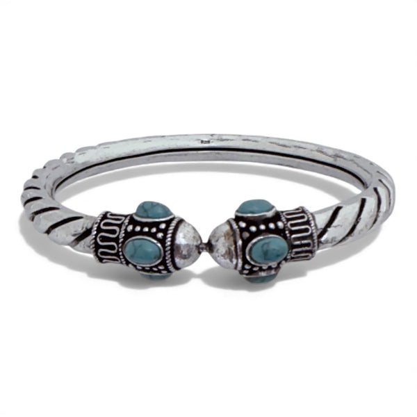 Tribal Firoza Kada – 925 Silver Trending Openable Bracelet, 26g Antique Finish, Handcrafted
