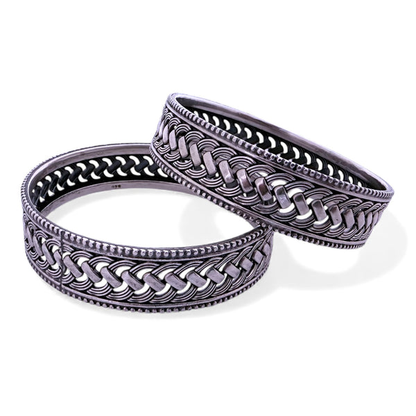 Lightweight Handmade Bangle – 925 Silver, 48g Traditional Daily & Party Wear