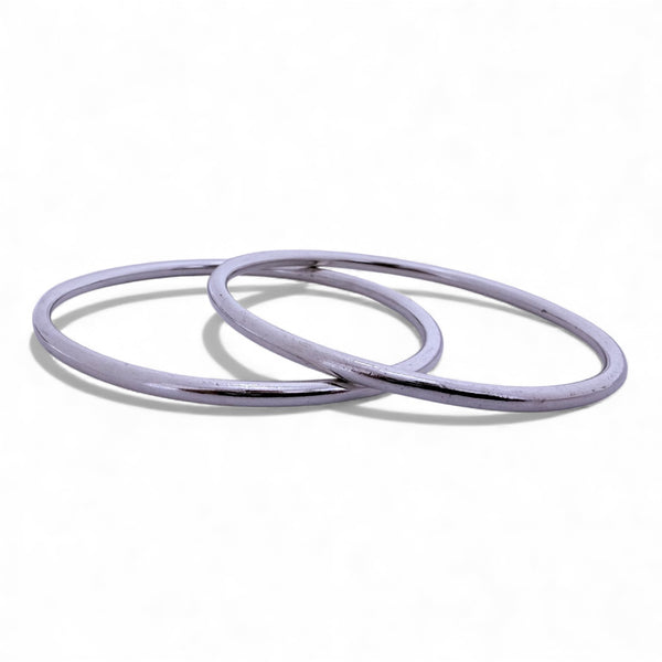 Plain Lightweight Bangle – 925 Silver, 25g Girls & Women Daily Wear