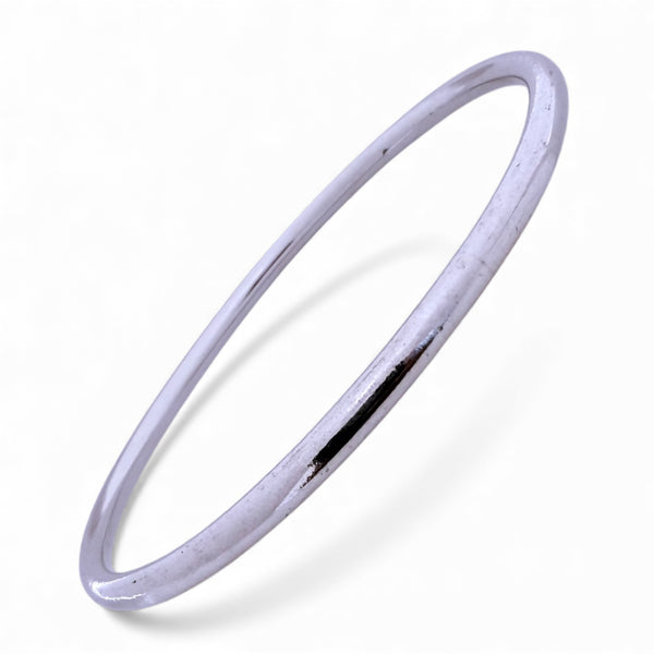 Plain Lightweight Bangle – 925 Silver, 25g Girls & Women Daily Wear