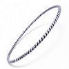 Lightweight Twist Bangle – 925 Silver, 11.5g Girls & Women Daily Wear