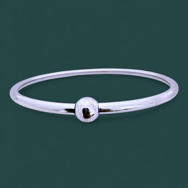 Openable Ball Kada – 925 Silver, 11.5g Daily Wear Bangle for Women