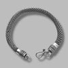 Men’s Bracelet - 925 Sterling Silver, 27.5g, Woven Chain