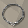 Classic Chevron Men’s Bracelet - 925 Sterling Silver, 16g, Sleek Weave
