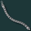Heavy Antique Men’s Bracelet - 925 Sterling Silver, 44g, Bold Square Links