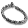 925 Silver Men’s Bracelet – Oxidised Ethnic Design, 33.5g