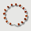 Rudraksha Shiva Blessing Silver Bracelet – 6.6g Spiritual Energy for All