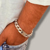 Gucci-Style Men’s Bracelet - Chunky Silver, 46g, Cuban Link