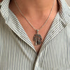 Radha Krishna Jhula Pendant – 925 Sterling Silver, Oxidized, 25×40 mm | Rudra Craft