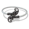 Elephant Kada – 925 Silver Adjustable Bracelet, 14g Dual Elephant Motif