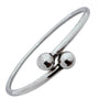 Round Ball Kada – 925 Silver Adjustable Bracelet, 11.9g