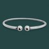 Round Ball Kada – 925 Silver Adjustable Bracelet, 8.5g