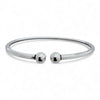 Round Ball Kada – 925 Silver Adjustable Bracelet, 8.5g