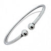 Round Ball Kada – 925 Silver Adjustable Bracelet, 8.5g